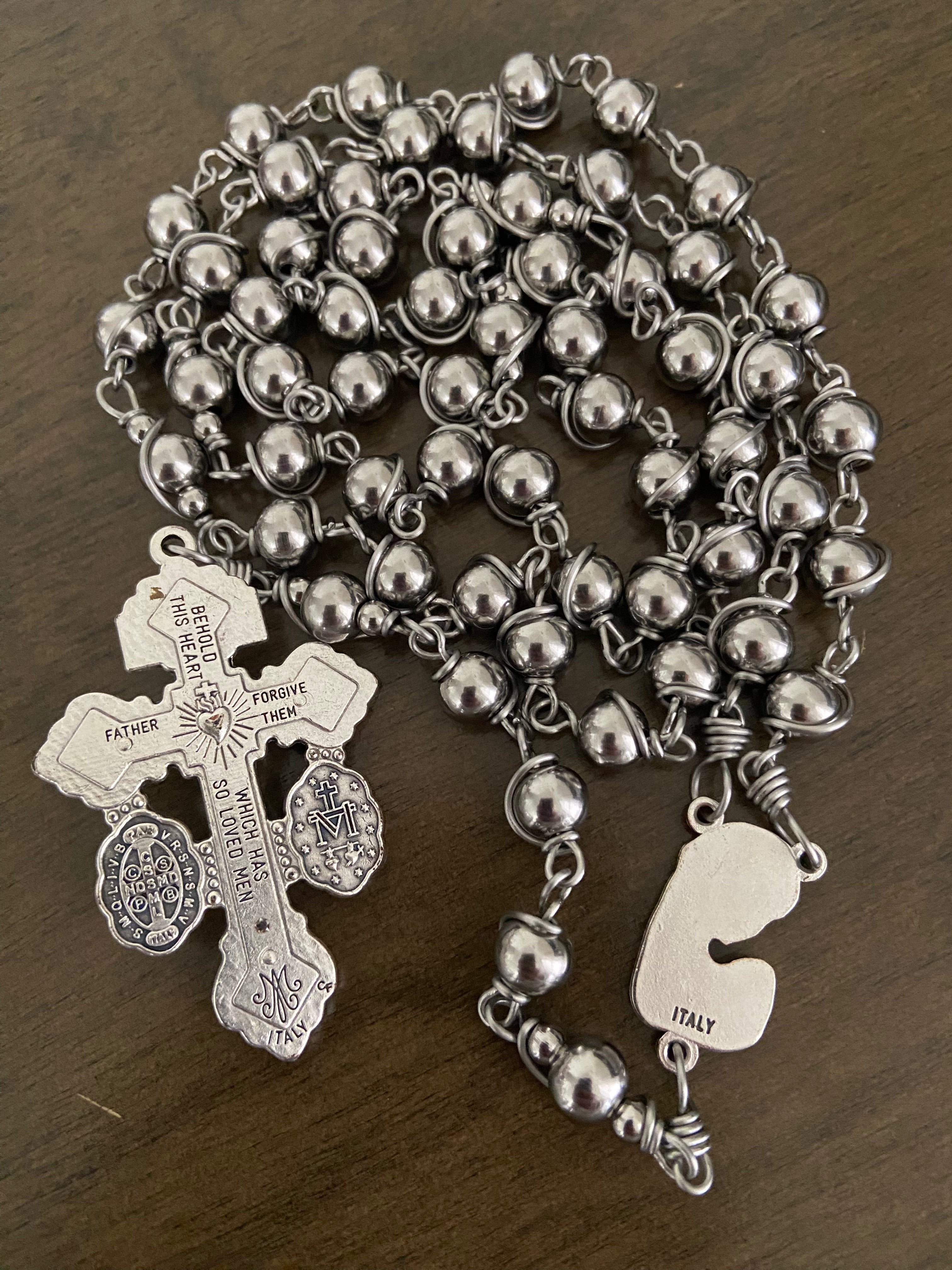 Handmade Stainless Steel Catholic Rosary | unbreakable Rosary